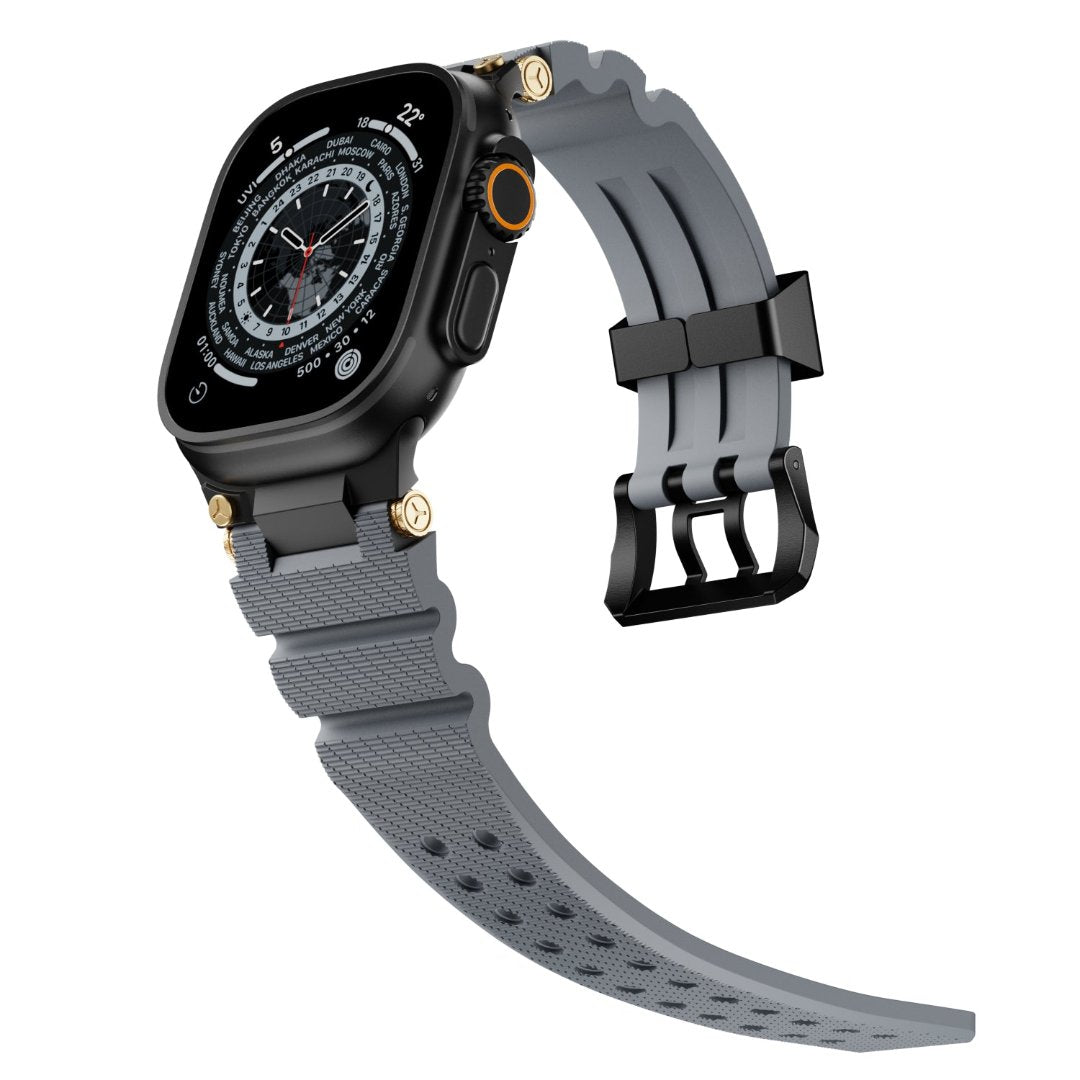 #Color_Black Buckle-Gray Band