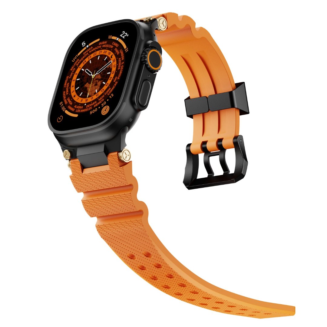 #Color_Black Buckle-Orange Band