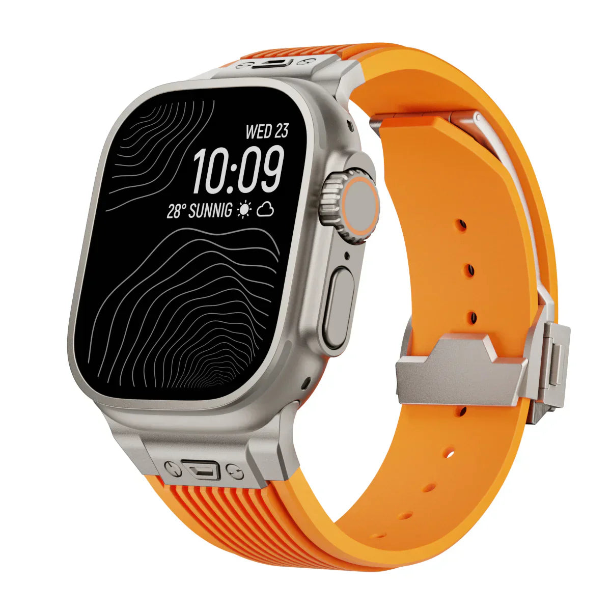 #Color_ Titanium Adapter-Orange Band