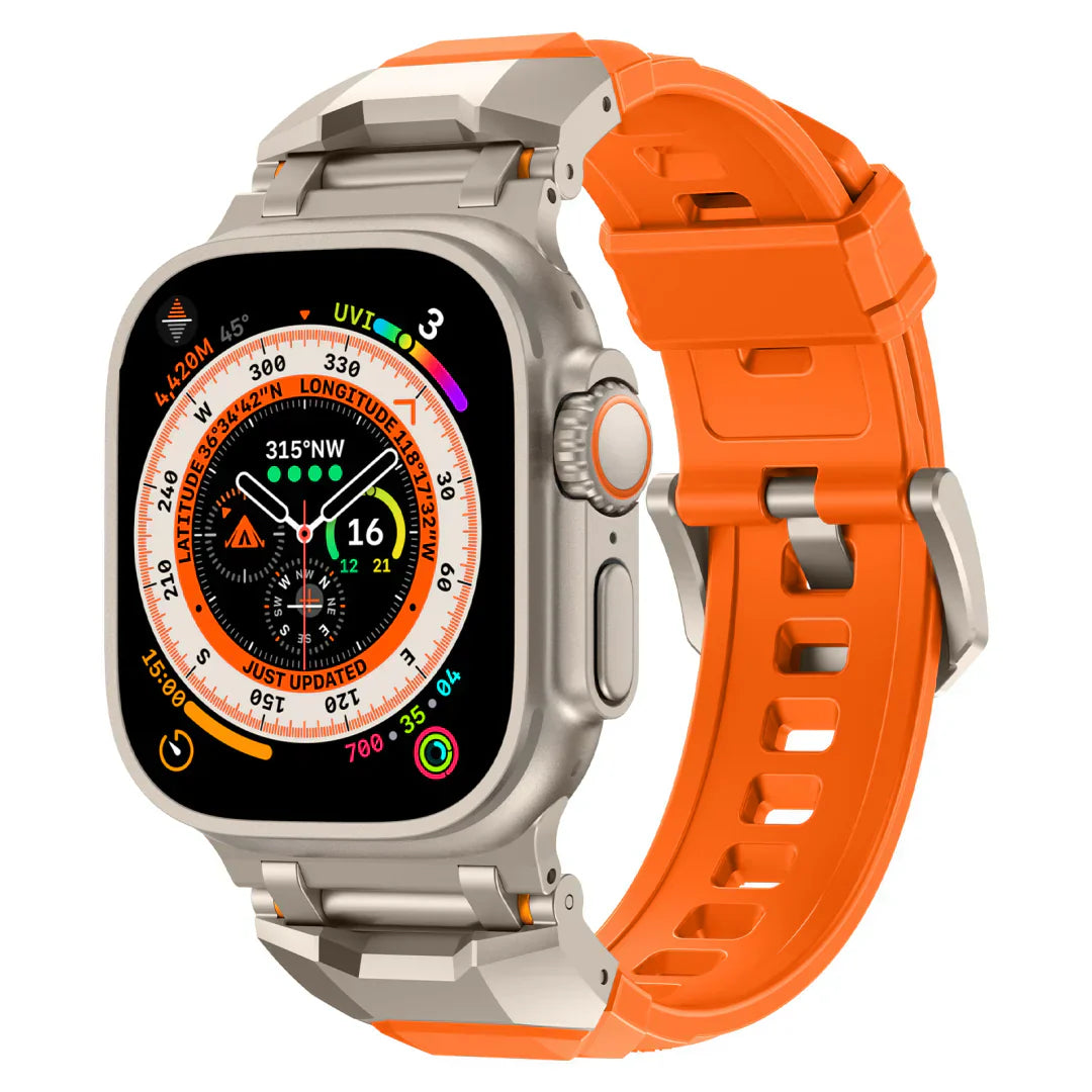 #Color_Titanium Adapter-Orange Band