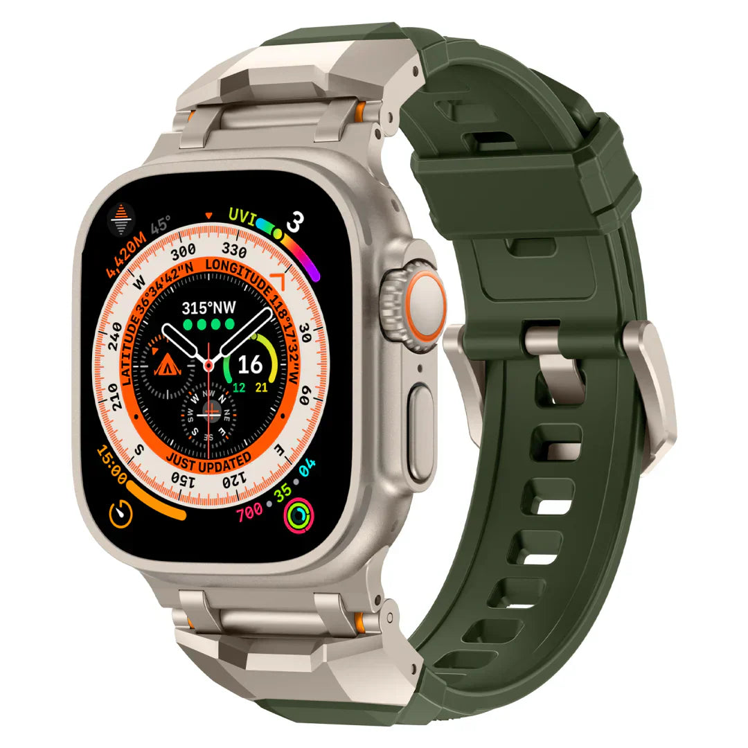 #Color_Titanium Adapter-Green Band