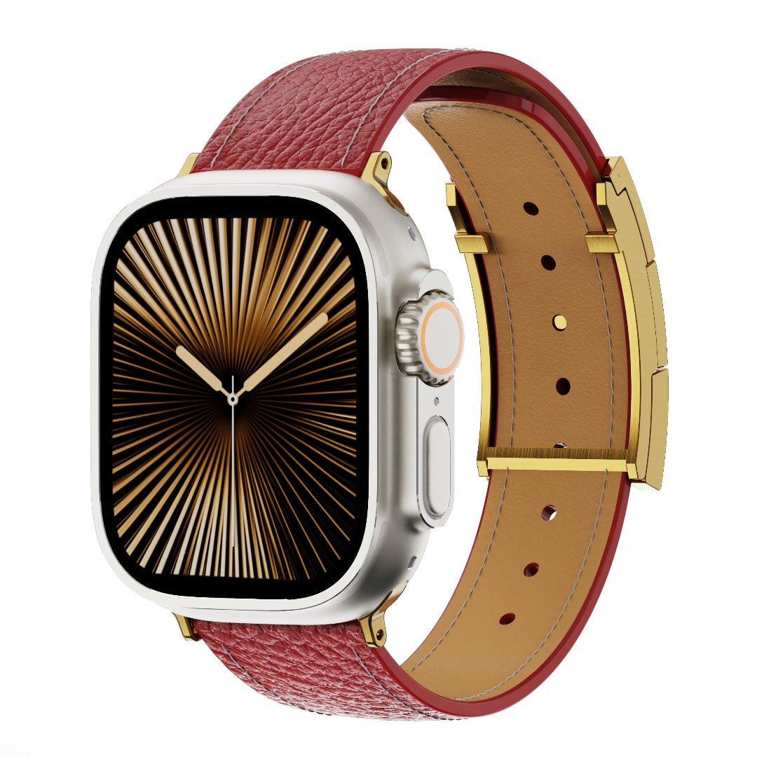 NEW Leather Holiday Watch Strap for Apple Watch